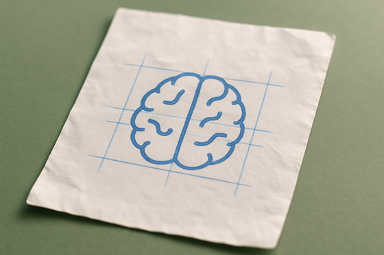 a cross-section of a human brain