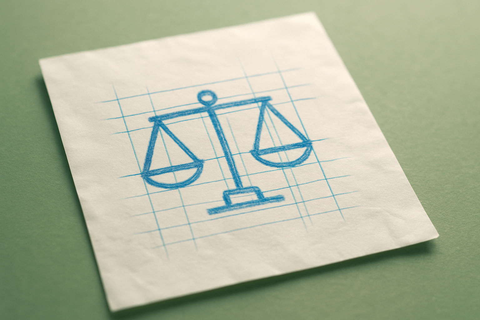 a simple two-pan balance scale