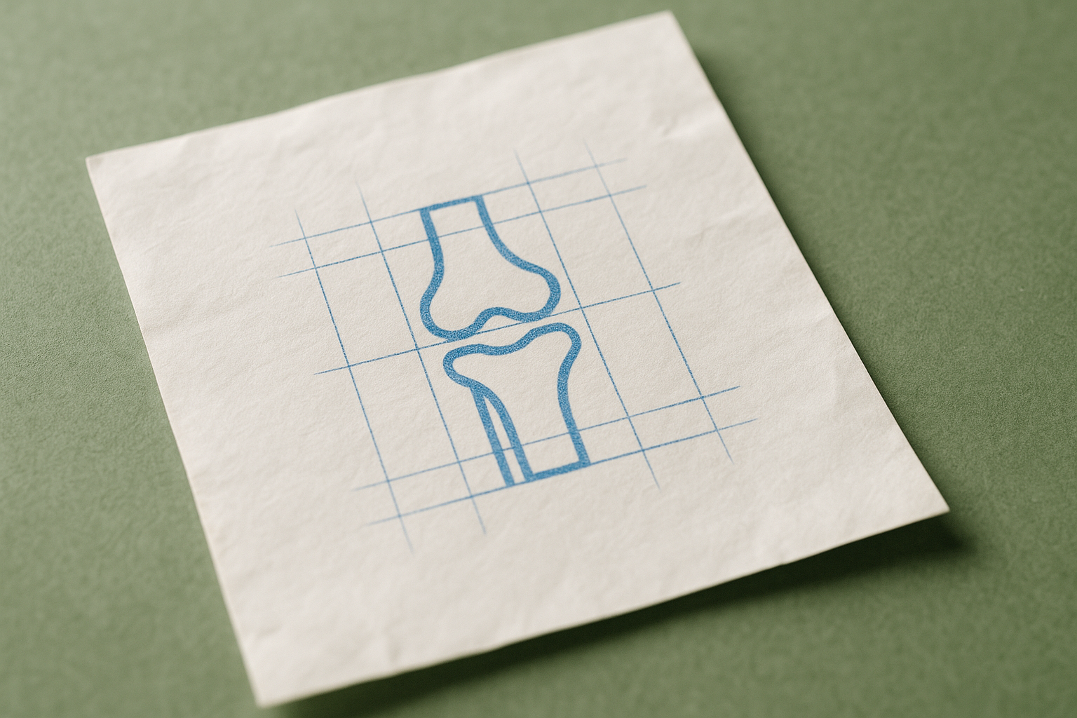 an anatomical model of a human knee joint
