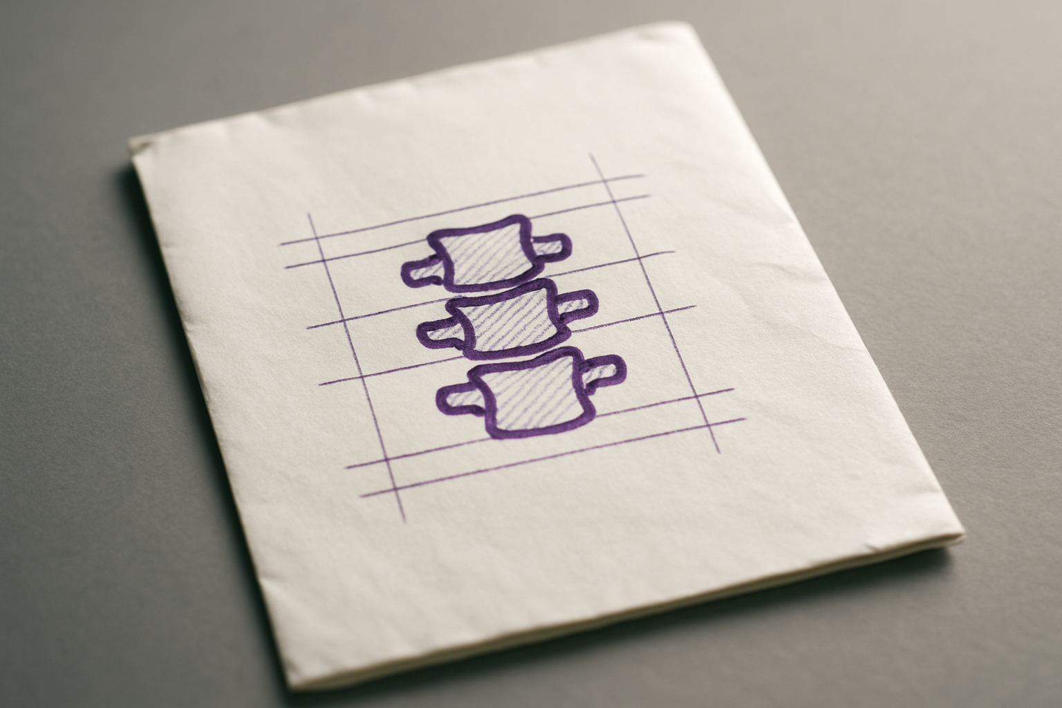 a human spinal column