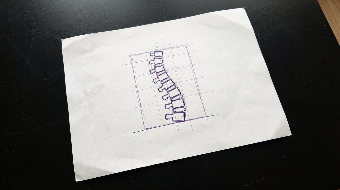 a human spinal column